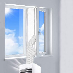 DRXX presa d'aria universale per finestre scorrevoli e finestre appese Kit di isolamento per finestra per condizionatore d'aria portatile per unità AC portatile 